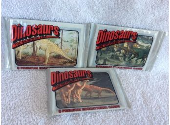 3 Unopened Packs Of 1993 Dinosaurs Trading Cards