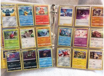 Binder With 175 Pokemon Cards In Sheets