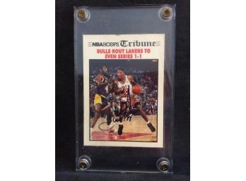 1991 NBA Hoops Scottie Pippen Autographed Card