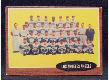 1962 Topps Los Angeles Angels Team Card #132