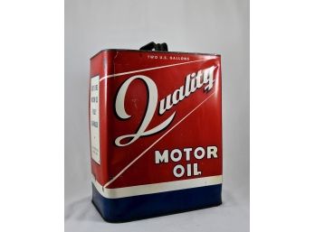 Vintage Quality Motor Oil Can