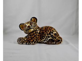 Vintage Leopard Sculpture - Made In Italy