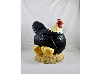 Warren Kimble, Henny & Penny Folk Cookie Jar - New In Box