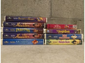 Group Of Disney Black Diamond VHS Tapes