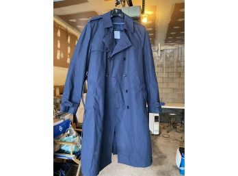 46 XL Blue Trench Coat