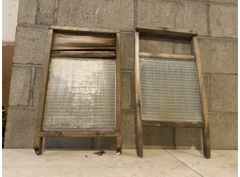 2 Vintage Wash Boards