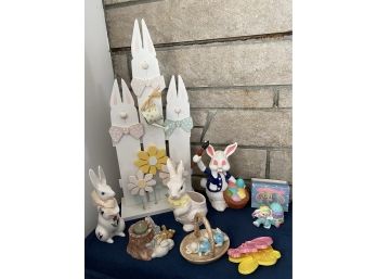 Easter Bunny Decor Lot