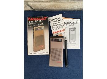 Vintage Bearcat Handheld Pocket Scanner