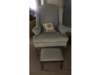 Hunt Galleries Wing Chair & Ottoman