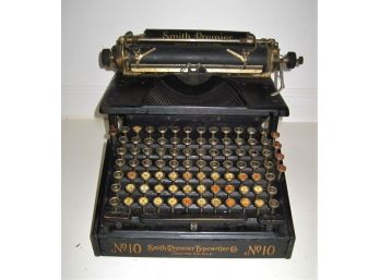 Rare Antique Circa 1910 Smith Premier No 10 Syracuse Ny Typewriter Good Condition