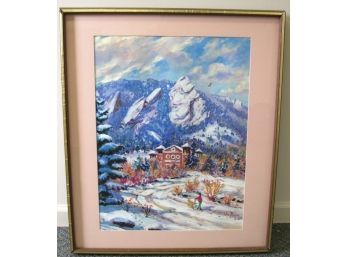 Listed Artist JIM MAYNE FREEHEART  ACRYLIC LANDSCAPE Painting