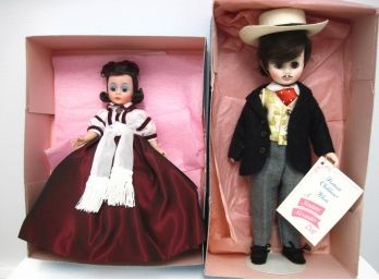 Madame Alexander 'PAIR' Scarlett O'hara  1100 & Rhett Butler  1380  Mint In Boxes Gone With The Wind