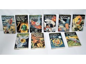 Nice Group Of 10 Tom Swift Hardcover Books By Gossett 1954-1959 With Dustjackets