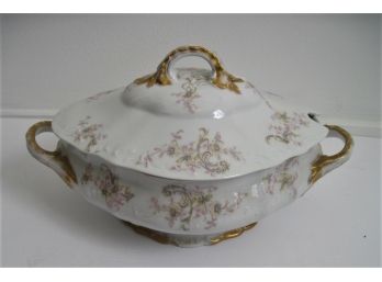 Antique Limoges Theo Haviland Handled Covered Soup Tureen