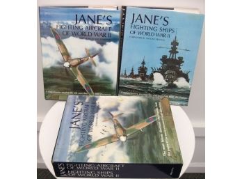 2 Volume Set JANES Fighting Ships & Fighting Aircraft Of WWII