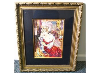 Beautiful Limited Edition Numbered Serigraph Titled 'Vanity'