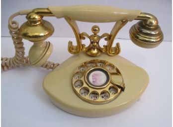 Vintage GTE Automatic Electric Rotary Victorian Princess Cutie Phone Telephone