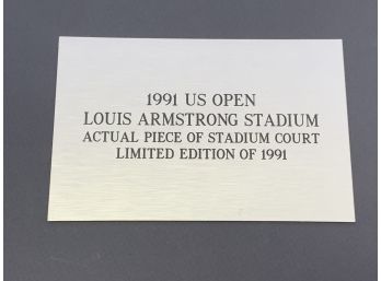 1991 US Open Louis Armstrong Court Limited Edition Of 1991