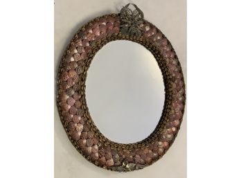 Stunning Shell And Metalwork Mirror From Sea Island Decorator, Elizabeth Smith!