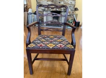 Needlepoint Chair In Shell Pattern