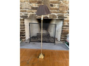 Brass Floor Lamp Decorated By Kids