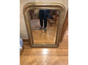 Vintage Or Antique Mirror, Rounded Top, Needs Small Repair