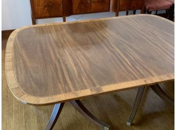 Dining Room Table, Inlaid, Antique And Truly Special