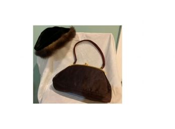 Vintage Coblentz Handbag And Pillbox Hat