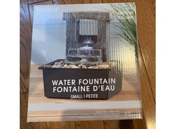 Mini Water Fountain With Light New In Box