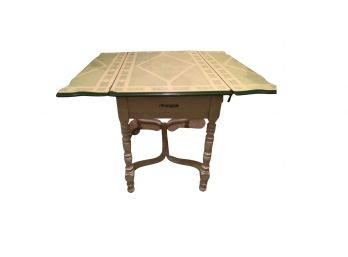 Vintage Shabby Chic 1930's Expandable Metal Table