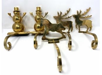 Brass Made In India Stocking Hangers