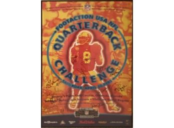 Footaction USA NFL Quarterback Challenge Signed Poster