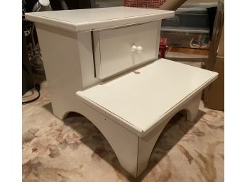 Foot Stool With Single Drawer