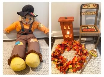 Autumn Decor And Childrens Chair