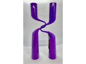 Set New Twisted Double Candle Holders By Artist Mikaela Dorfel, Denmark