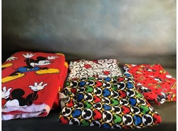 Mickey Mouse Fabric Lot
