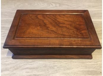 Truly Beautiful, Hand-crafted Walnut Treasure Box - For Jewelry, Documents, Knick-Knacks -Felt Lining