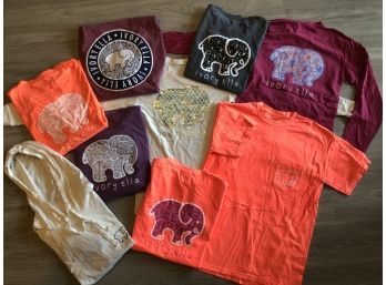 21 Ivory Ella 'Save The Elephants' Shirts - Multi VIBRANT Colors & Sizes. With Pockets - 100 Cotton,One HOODIE