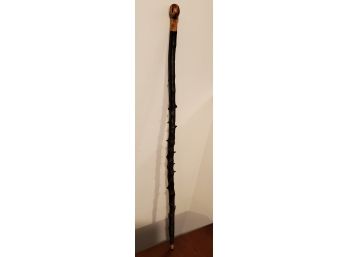 Traditional Irish Shillelagh Curved Top 35' Blackthorn Walking Stick -From Ireland