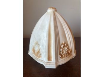 Antique Art Nuevo Ivory Lamp Shade - For Ceiling Or Wall Mount Lighting Fixtures