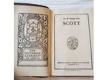 1907 An Evening With Scott -by Sherwin Cody, Pocket Book & Soft Covers - The Nutshell Library -Ivanhoe