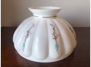 Wonderfully Aged Timeless Vintage Milk Glass Lamp Shade For Gone With The Wind Lamp