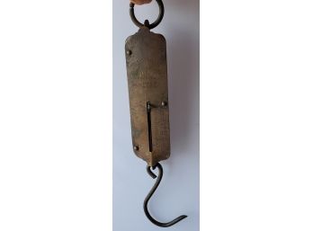 Antique Chatillon's Brass & Iron Balance No. 2, 50lb. Spring Hanging Scale,  New York, Patents 1891 & 1892