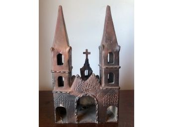 Lovely Antique,  Hand- Crafted Spanish Missionary Style 15th Century Church Model