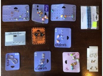 Approx 32 Pairs Of Fun & Exciting Earring & 1 Bracelet: Claires, Charlotte Russe, Imagine