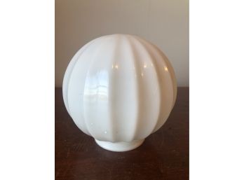 Vintage Special Form Milk Glass Lamp Shade 6' - For Ceiling Or Wall Mount Lighting Fixtures