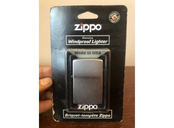 Zippo Genuine Windproof Lighter Satin Chrome In Original Zippo Packaging. Bradford, PA