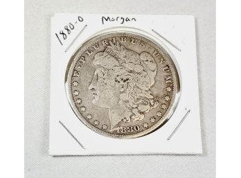 1880-O Morgan Dollar  In 2x2 Holder