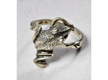 Sterling Silver Frog Ring