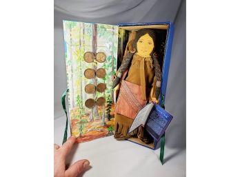 Sacagawea Coin And Doll Set Hallmark (8 Uncirculated Dollars  Doll)